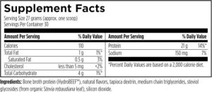Beef Protein Powder - NSF Certified for Sport Hydrolyzed Protein - Highly Absorbable with Amino Acids & Collagen Precursors - Bone Broth Protein for Athletes (Vanilla, 30 Servings) - Image 6