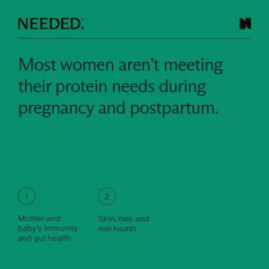 Needed. Expertly-Formulated & Tested Prenatal Hydrolyzed Collagen Protein Powder for Pregnancy, Breastfeeding, & Postpartum | Grass-fed, Pasture-Raised, Hormone-Free | 1lb - Image 4