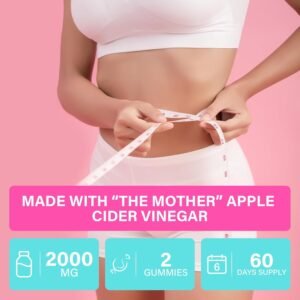 Apple Cider Vinegar Gummies, Advanced Keto ACV Gummies, ACV for Detox, Cleanse, Metabolism & Digestion, Keto Support, Formulated with Green Tea, B6 & B12, Probiotics, 120 Counts - Image 9
