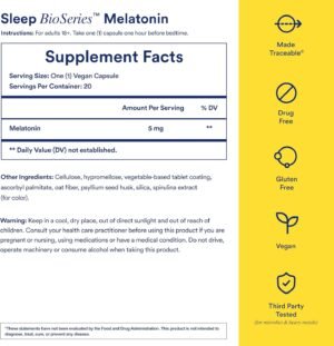 Ritual Sleep BioSeries™ Melatonin: Sleep Aid for Adults, Sleep Supplement with Time Released Capsules, Drug Free Sleep Vitamins for Adults for All Night Sleep Support, 20 Capsules - Image 3