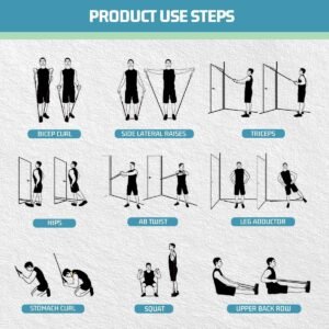VEICK Resistance Bands, Exercise Bands, Workout Bands, Resistance Bands for Working Out with Handles for Men and Women, Exercising Bands for Fitness Weights Work Out at Home - Image 5
