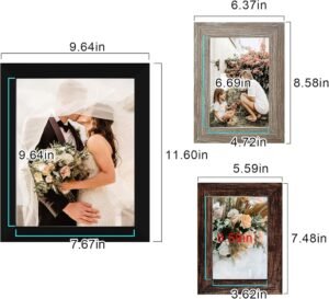LUCKYLIFE Picture Frame Set 10-Pack, Gallery Wall Frame Collage with 8x10 5x7 4x6 Frames in 3 Different Finishes - Image 6