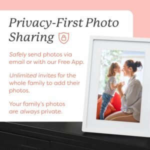 Skylight Digital Picture Frame - WiFi Enabled with Load from Phone Capability, Touch Screen Digital Photo Frame Display - Customizable Gift for Friends and Family - 10 Inch White - Image 4