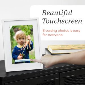 Skylight Digital Picture Frame - WiFi Enabled with Load from Phone Capability, Touch Screen Digital Photo Frame Display - Customizable Gift for Friends and Family - 10 Inch White - Image 5