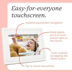 Skylight Digital Picture Frame - WiFi Enabled with Load from Phone Capability, Touch Screen Digital Photo Frame Display - Customizable Gift for Friends and Family - 10 Inch White - Image 7