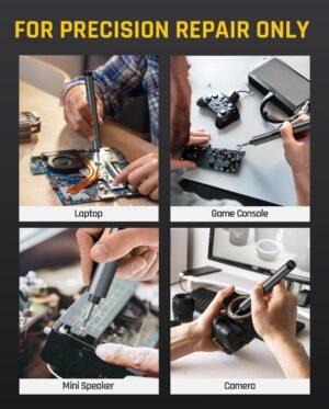 Fanttik E1 Max 3.7V Electric Screwdriver, Mini Precision Screwdriver Set, 50 Magnetic Bits, Magnetic Storage, 5/32‘’Hex, Repair Tool Kit for Electronics Phone Camera Laptop Watch (Grey) - Image 8