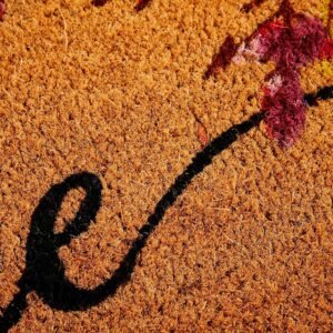 Juvale Natural Coco Coir Autumn Leaves Mat 24 x 36 Inches for Thanksgiving, Front Door, Welcome Doormat for Fall Decor, Porch - Image 4