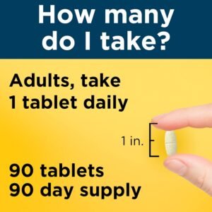 Nature Made Multivitamin For Him with No Iron, Mens Multivitamins for Daily Nutritional Support, Multivitamin for Men, 90 Tablets, 90 Day Supply - Image 4