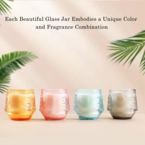 4 Pack Scented Candles for Home | Candle Set Gifts, Soy Candles for Home Scented, Candle Gifts for Women - Luxury Candles Set | Jasmine Lily,Lavender Eucalyptus,Sandalwood,Patchouli - Image 3