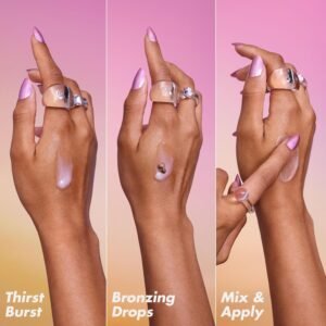 e.l.f. SKIN The Hottest Drops Duo, Holy Hydration! Thirst Burst Drops & Bronzing Drops Skincare Set, For A Dewy, Sun-Kissed Look, Vegan & Cruelty-Free - Image 4