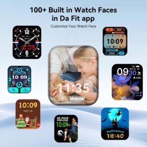 Smart Watch, 1.85" Smartwatch for Men Women (Answer/Make Call), Heart Rate, Sleep Monitor, Pedometer, 120+ Sport Modes Activity Tracker, IP68 Waterproof Fitness Watch for Android iOS (Black) - Image 5