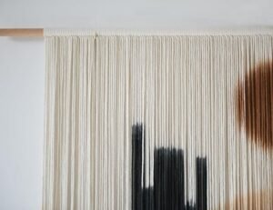 Large Macrame Wall Hanging Macrame Wall Decor 59" W x 35" L Desert Cactus Tie-Dye Large Boho Yarn Wall Decor Scale Wall Art Home Decor - Image 7