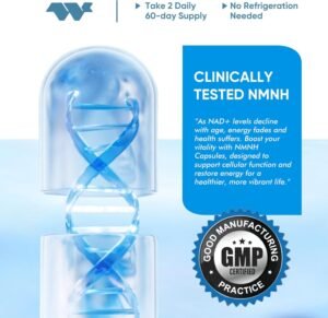 NMNH (NMN Supplement Alternative)，1000mg Per Serving NAD Supplement to Boost NAD+ Levels as We Age, for Anti Aging, Energy, Focus - 120 Capsule-BY428 - Image 7