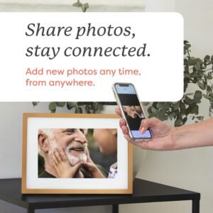 Skylight Digital Picture Frame - WiFi Enabled with Load from Phone Capability, Touch Screen Digital Photo Frame Display - Customizable Gift for Friends and Family - 10 Inch Gold - Image 3