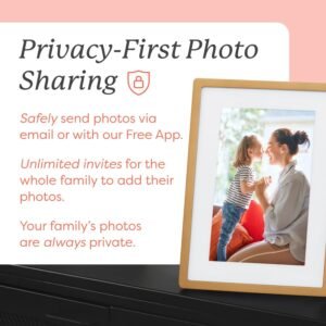 Skylight Digital Picture Frame - WiFi Enabled with Load from Phone Capability, Touch Screen Digital Photo Frame Display - Customizable Gift for Friends and Family - 10 Inch Gold - Image 4