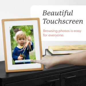 Skylight Digital Picture Frame - WiFi Enabled with Load from Phone Capability, Touch Screen Digital Photo Frame Display - Customizable Gift for Friends and Family - 10 Inch Gold - Image 5