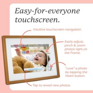Skylight Digital Picture Frame - WiFi Enabled with Load from Phone Capability, Touch Screen Digital Photo Frame Display - Customizable Gift for Friends and Family - 10 Inch Gold - Image 7