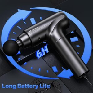 Massage Gun Deep Tissue,Percussion Back Massager Gun for Athletes Muscle Massage Gun for Pain Relief with 8 Massage Heads & 20 Speeds (Matte Black) - Image 9