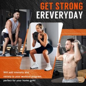 7-in-1 Adjustable Kettlebell, Quick-Adjust Kettlebell for Strength Training, 5-44 LBS Adjustable Weights for Home Gym - Image 6