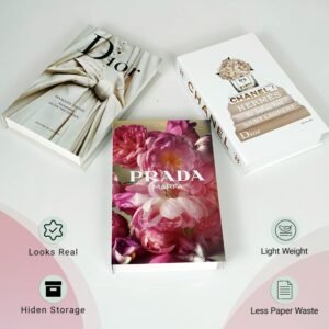 Coffee Table Decorative Books For Home Decor, Fake Books For Decoration, Aesthetic Bookshelf Decor for Living Room Office Bedroom, 3 Piece. - Image 4