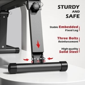 FLYBIRD Flat Bench, Foldable Flat Weight Bench Easy Assembly for Strength Training Bench Press, 600/1000 LBS 2 Versions - Image 3