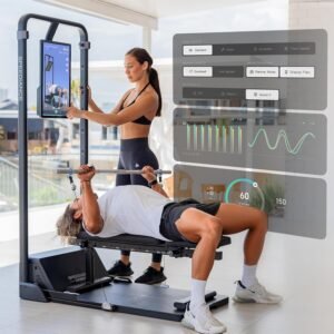 Smart Home Gym System, Gym Monster Multifunctional Smith Machine Home Gym Power Cage, All-in-one Cable Machine for Home Workout, Full Body Strength Training Fitness Exercise Machine - Image 8