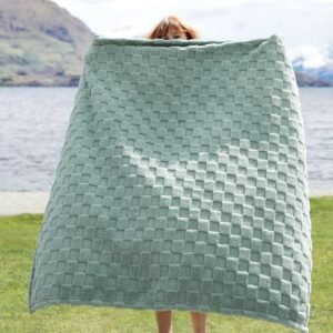 Bedsure Sage Green Fleece Blanket for Couch - Checkered Throw Blanket for Women, Cute Soft Cozy Throw for Girls, 50x60 Inches - Image 2