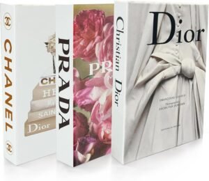 Coffee Table Decorative Books For Home Decor, Fake Books For Decoration, Aesthetic Bookshelf Decor for Living Room Office Bedroom, 3 Piece.