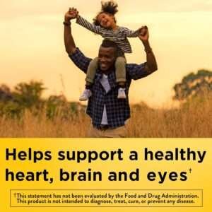 Nature Made Extra Strength Burp Less Omega 3 Fish Oil 1400 mg Minis, Fish Oil Supplements as Ethyl Esters for Healthy Heart, Brain and Eyes Support, Omega 3 Supplement, 60 Softgels, 30 Day Supply - Image 2