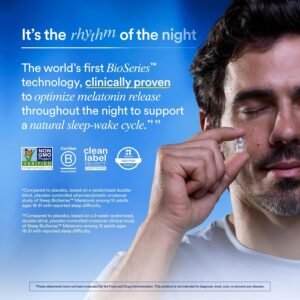 Ritual Sleep BioSeries™ Melatonin: Sleep Aid for Adults, Sleep Supplement with Time Released Capsules, Drug Free Sleep Vitamins for Adults for All Night Sleep Support, 20 Capsules - Image 2