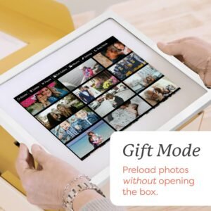 Skylight Digital Picture Frame - WiFi Enabled with Load from Phone Capability, Touch Screen Digital Photo Frame Display - Customizable Gift for Friends and Family - 10 Inch White - Image 2