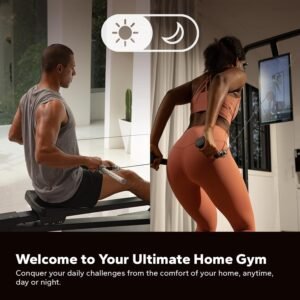 Smart Home Gym System, Gym Monster Multifunctional Smith Machine Home Gym Power Cage, All-in-one Cable Machine for Home Workout, Full Body Strength Training Fitness Exercise Machine - Image 2