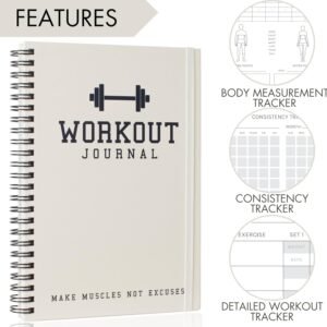 The Ultimate Fitness Journal for Tracking and Crushing Your Gym Goals - Detailed Workout Planner & Log Book For Men and Women - Great Gym Accessories With Calendar, Nutrition & Progress Tracker - Image 2