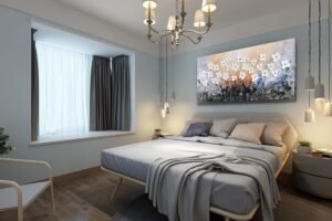 Yihui Arts Flower Canvas Wall Art with 3D Hand Painted Textured Modern Large Oil Painting Contemprary Aesthetic Floral Pictures for Living Room Bedroom DinningDecor - Image 6