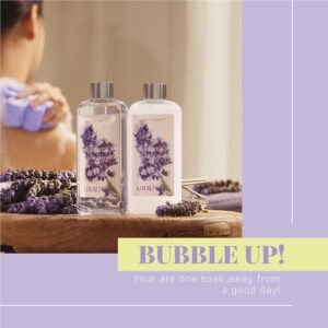 Spa Gift Baskets for Women - Body & Earth 11pcs Lavender Gift Sets with Bubble Bath, Shower Gel, Body Lotion, Birthday Gifts for Women, Spa Kit for Mom Gifts, Purple Gifts - Image 5