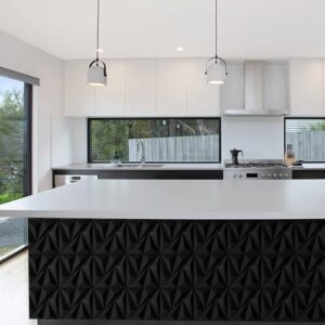 STICKGOO 3D Wall Panels for Interior Wall Decor, Black Diamond Design Accent Wall Panels, 12\'\'x12\'\' Modern Decorative Wall Panels for Living Room, Lobby, Office, 33 Pack - Image 3