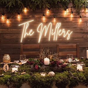 Custom Neon Signs, Personalized Large Led Neon Lights Sign,Neon Sign Customizable for Wall Decor Wedding Birthday Party Bedroom Bar Shop Name Logo Lights (Optional 18\" to 60\") - Image 4