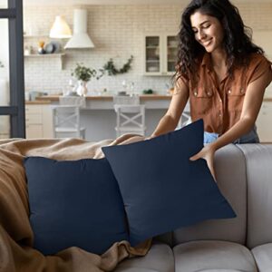 Utopia Bedding Throw Pillows Insert (Pack of 2, Navy) - 18 x 18 Inches Bed and Couch Pillows - Indoor Decorative Pillow - Image 4