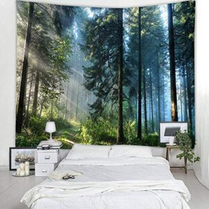 Llamazing Forest Tapestry - Magic Tapestry for Living Room & Bedroom (Morning Forest, 78\'\'L60\'\'W) - Image 3