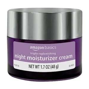 Amazon Basics Triple Replenishing Moisturizer, Night Cream, 1.7 Ounces, 1-Pack - Image 3