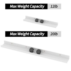 Giftgarden 36 Inch Large Floating Shelves for Wall Set of 5, White Wood Wall Shelves for Bathroom, Bedroom, Kitchen, Living Room Storage and Decoration, Wooden Picture Ledge - Image 7