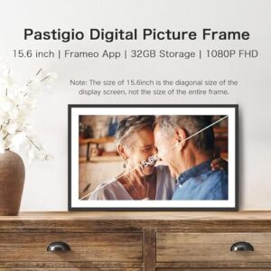 Digital Picture Frame, 15.6 Inch Large Frameo Digital Photo Frame WiFi, 32GB, 1920 * 1080 IPS HD Touch Screen, Tabletop&Wall-Mounted, Share Picture Video, Birthday, Wedding, for Mom - Image 3
