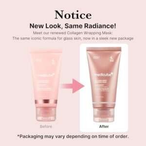 medicube Collagen Overnight Wrapping Peel Off Facial Mask Pack - Elasticity & Hydration Care, Reduces Sagging & Dullness - Hydrolyzed Collagen For Glowing Skin - Korean Skin Care, 2.53 fl.oz - Image 3