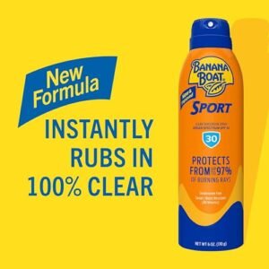 Banana Boat Sport Ultra SPF 30 Sunscreen Spray Twin Pack | Banana Boat Sunscreen Spray SPF 30, Spray On Sunscreen, Water Resistant Sunscreen, Oxybenzone Free Sunscreen Pack, 6oz each - Image 5