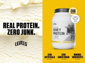 Levels Grass Fed Whey Protein Powder, No Artificials, 24G of Protein, Vanilla Bean, 2LB - Image 3