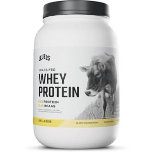 Levels Grass Fed Whey Protein Powder, No Artificials, 24G of Protein, Vanilla Bean, 2LB - Image 2