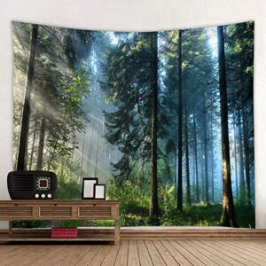 Llamazing Forest Tapestry - Magic Tapestry for Living Room & Bedroom (Morning Forest, 78''L60''W)