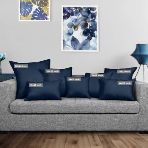 Utopia Bedding Throw Pillows Insert (Pack of 2, Navy) - 18 x 18 Inches Bed and Couch Pillows - Indoor Decorative Pillow - Image 2