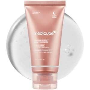 medicube Collagen Overnight Wrapping Peel Off Facial Mask Pack - Elasticity & Hydration Care, Reduces Sagging & Dullness - Hydrolyzed Collagen For Glowing Skin - Korean Skin Care, 2.53 fl.oz - Image 2