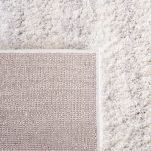 SAFAVIEH Berber Shag Collection Area Rug - 9' x 12', Ivory & Light Grey, 1.2-inch Thick Ideal for High Traffic Areas in Living Room, Bedroom (BER563F) - Image 7